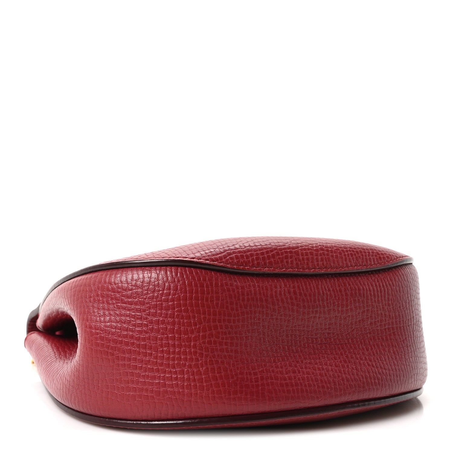 Chloe Grained Calfskin Lambskin Mini Bi-Color Drew Shoulder Bag Red 4 of 9