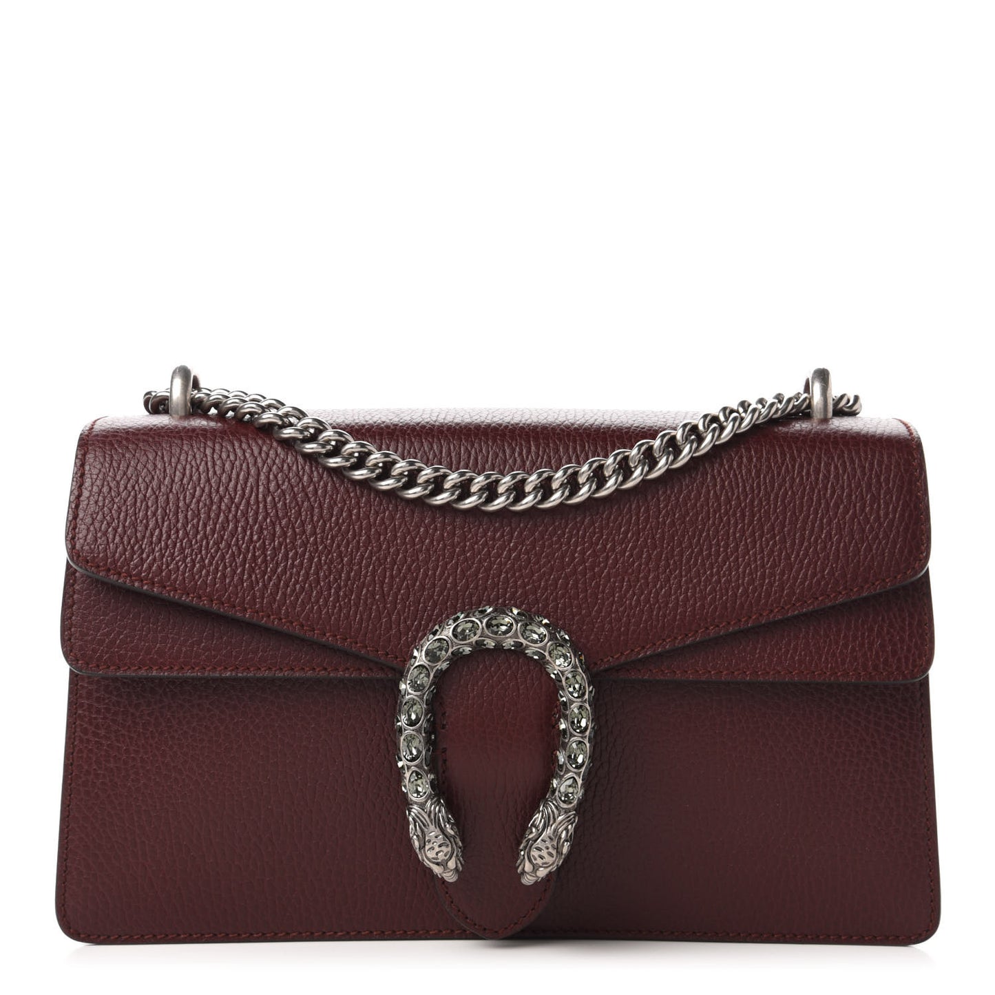 Dollar Calfskin Crystal Small Dionysus Shoulder Bag Vintage Bordeaux