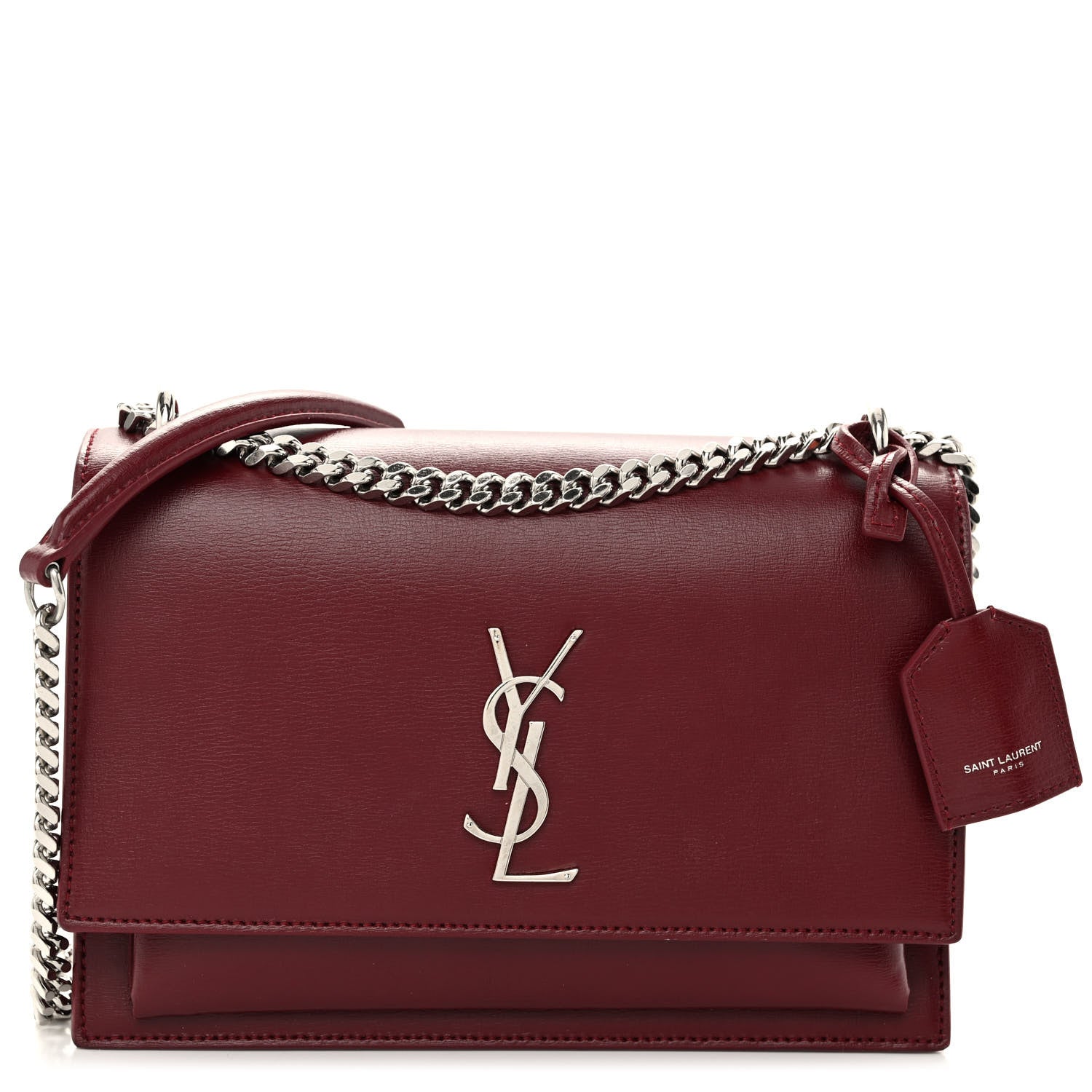 Saint Laurent Calfskin Medium Monogram Sunset Pallisandre 1 of 9