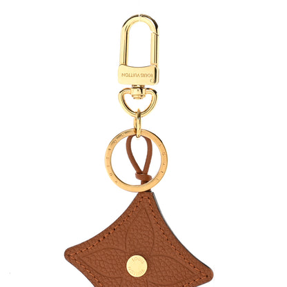 Louis Vuitton Taurillon Portocre Flower Tassel Bag Charm Key Holder Brown 3 of 4