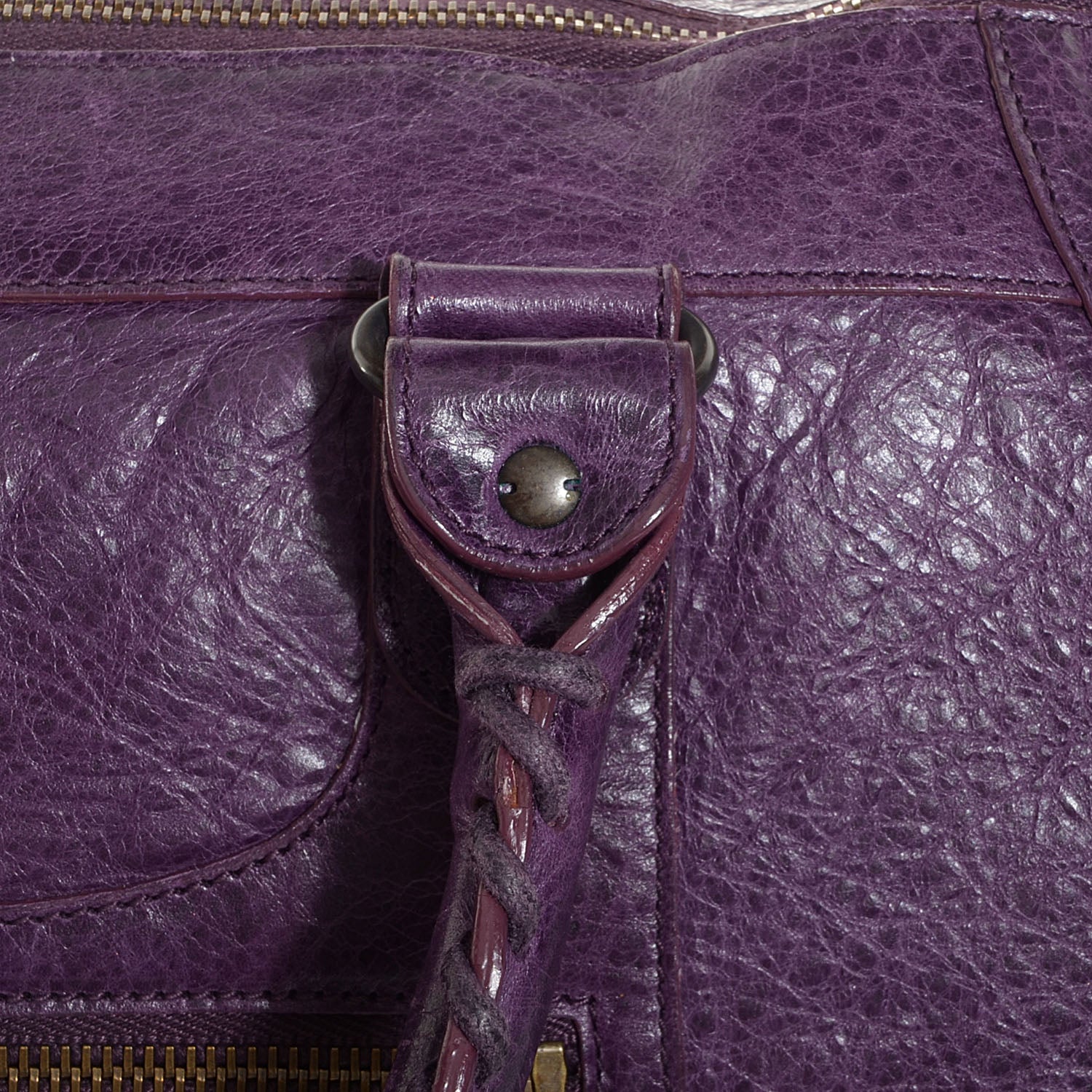 Balenciaga Agneau Classic Hardware Work Raisin 11 of 11