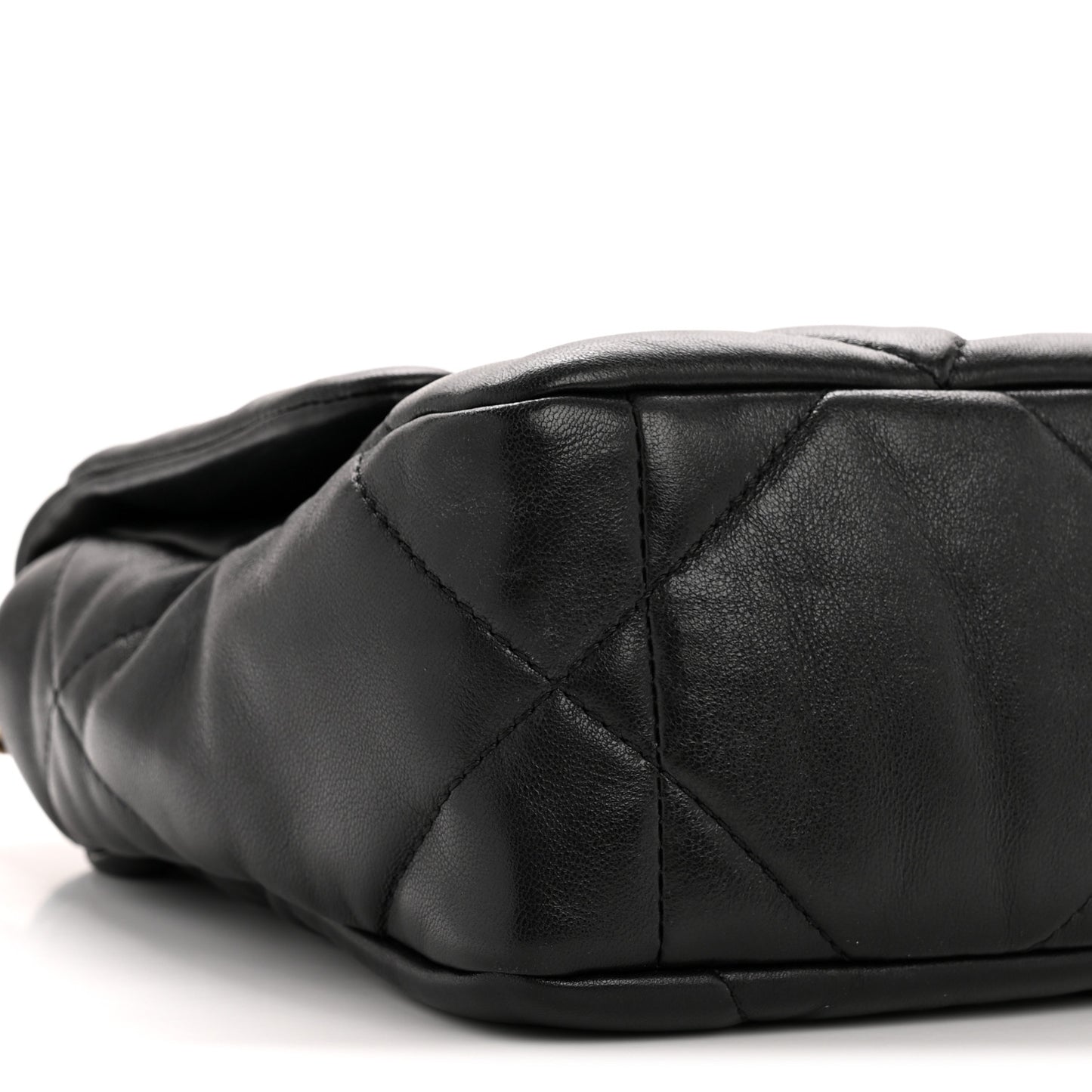 Goatskin Quilted Medium Chanel 19 Flap Black