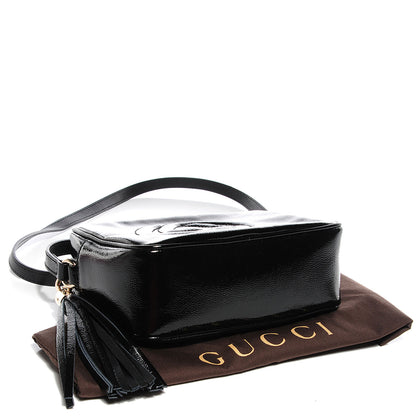 Gucci Soft Patent Small Soho Disco Bag Black 4 of 9