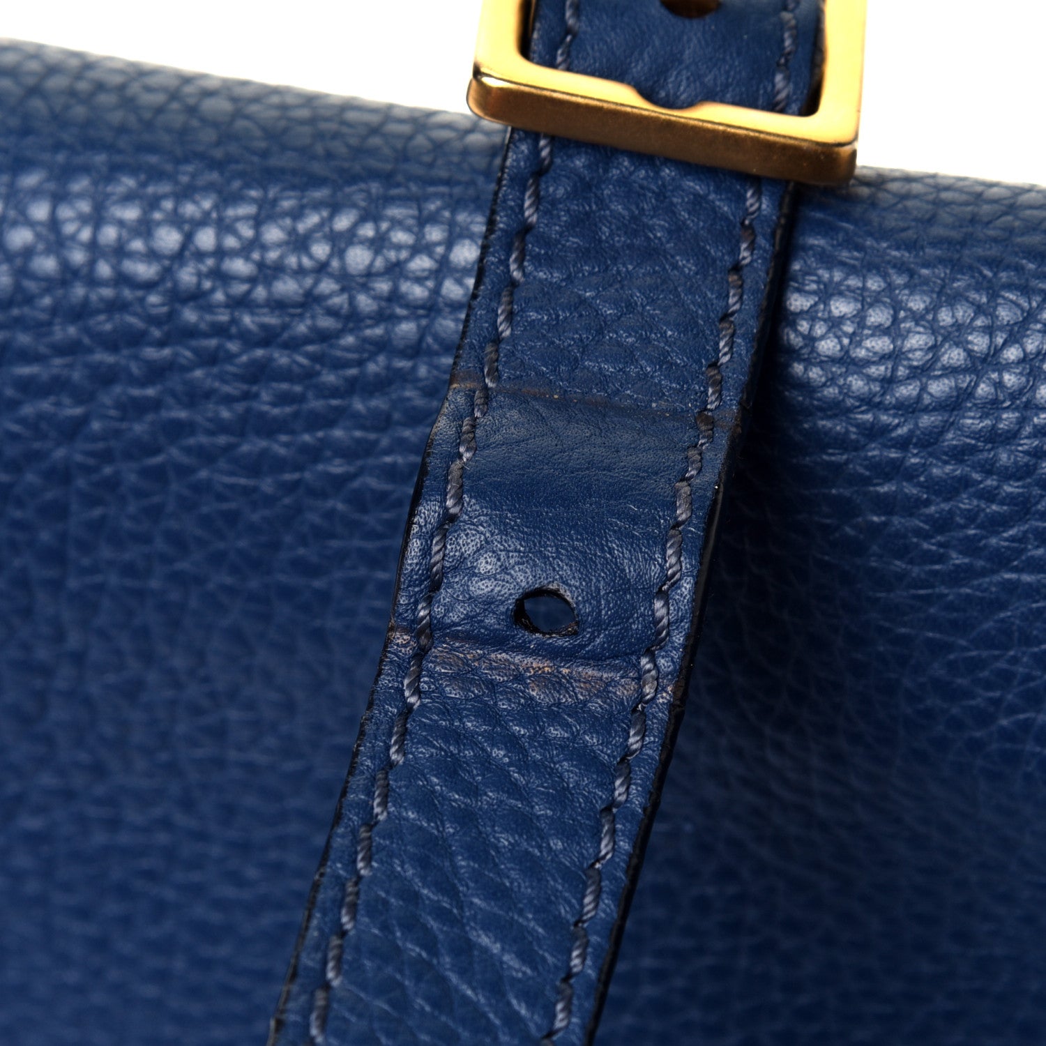 Chloe Calfskin Mini Marcie Round Crossbody Bag Royal Navy 8 of 10