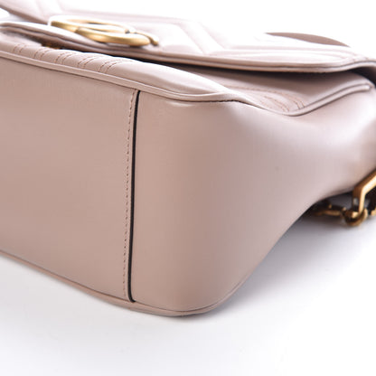 Gucci Calfskin Matelasse Small GG Marmont Top Handle Shoulder Bag Porcelain Rose 10 of 10