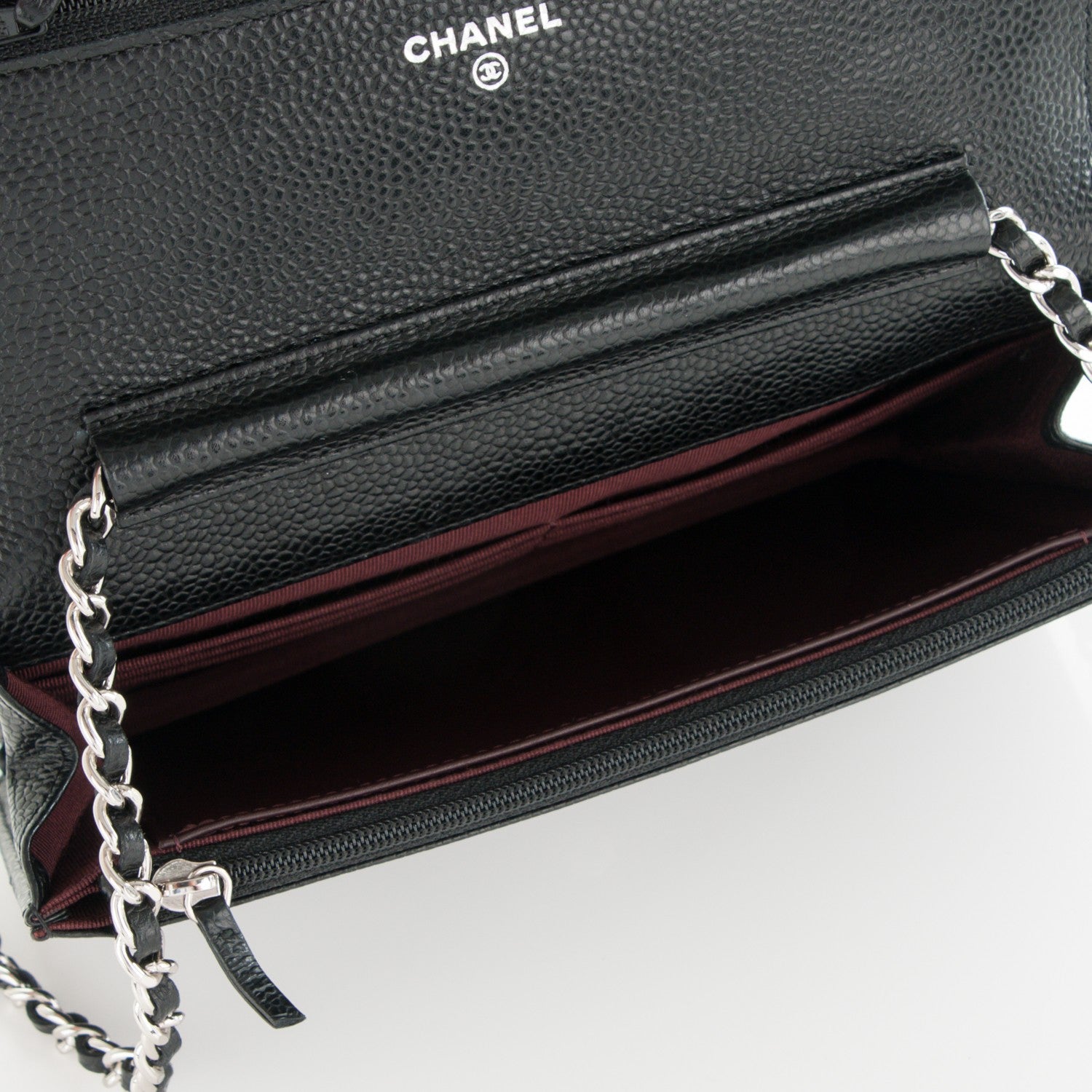 Chanel Caviar Quilted Wallet On Chain WOC Black 5 of 8