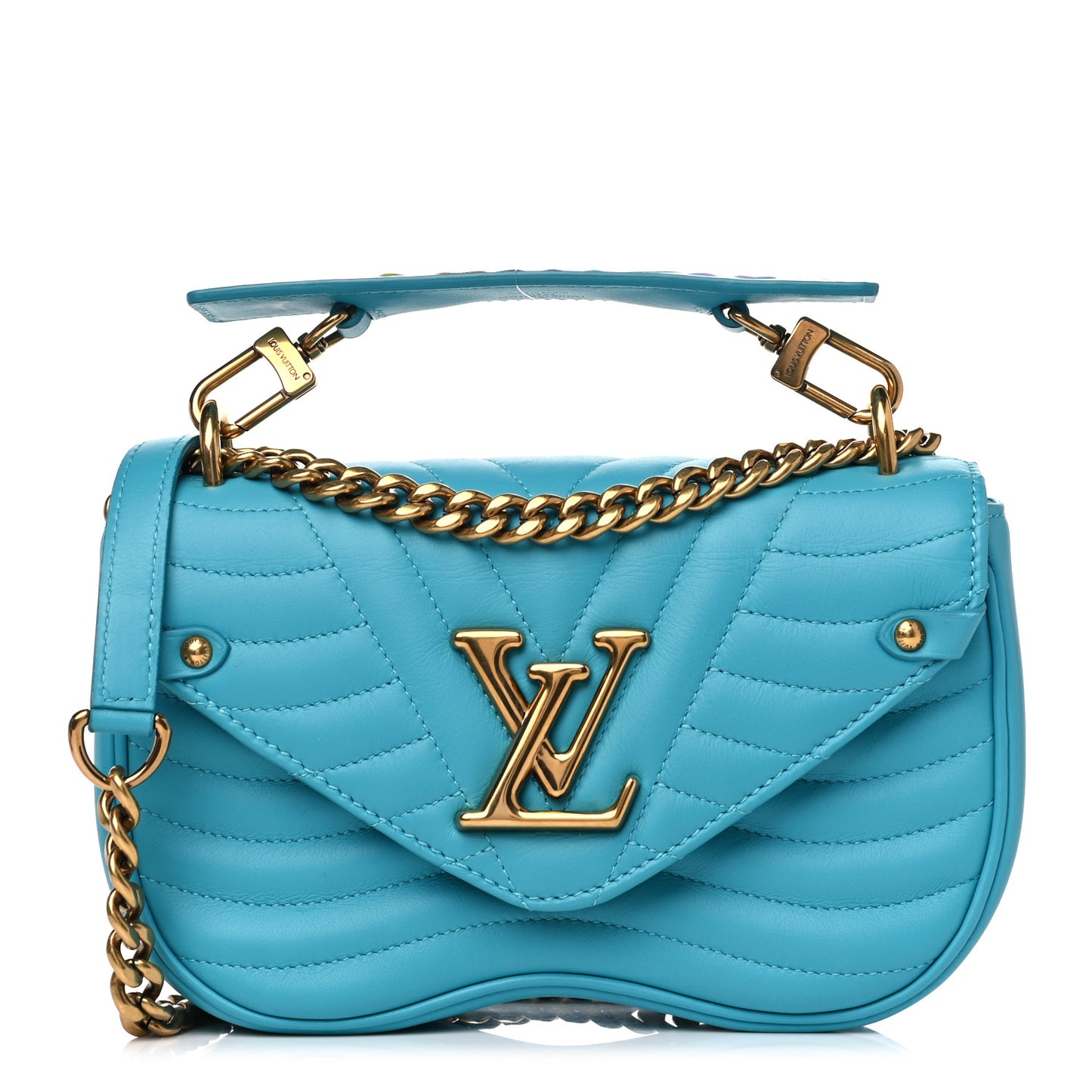 Calfskin New Wave Chain PM Malibu Green