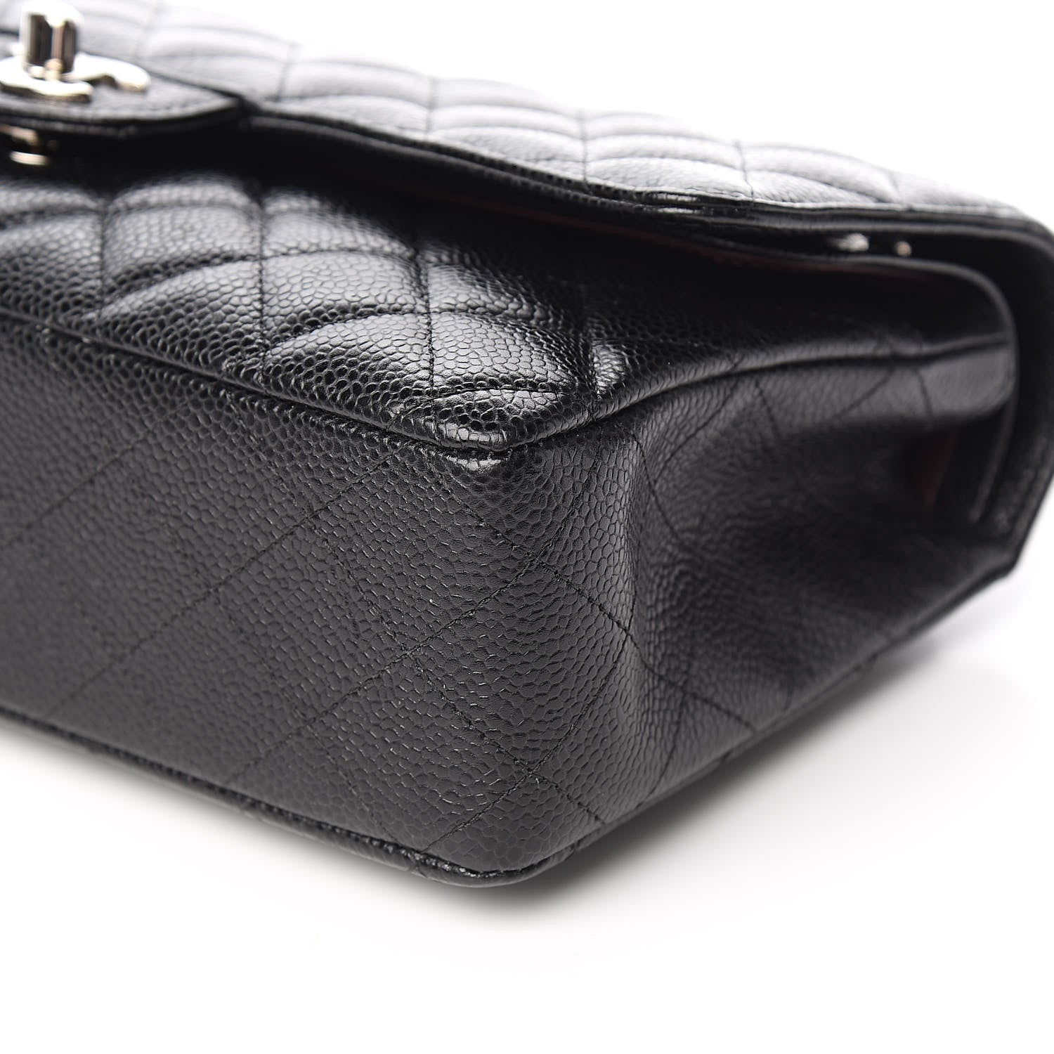 Chanel Caviar Quilted Medium Double Flap Black 9 of 10