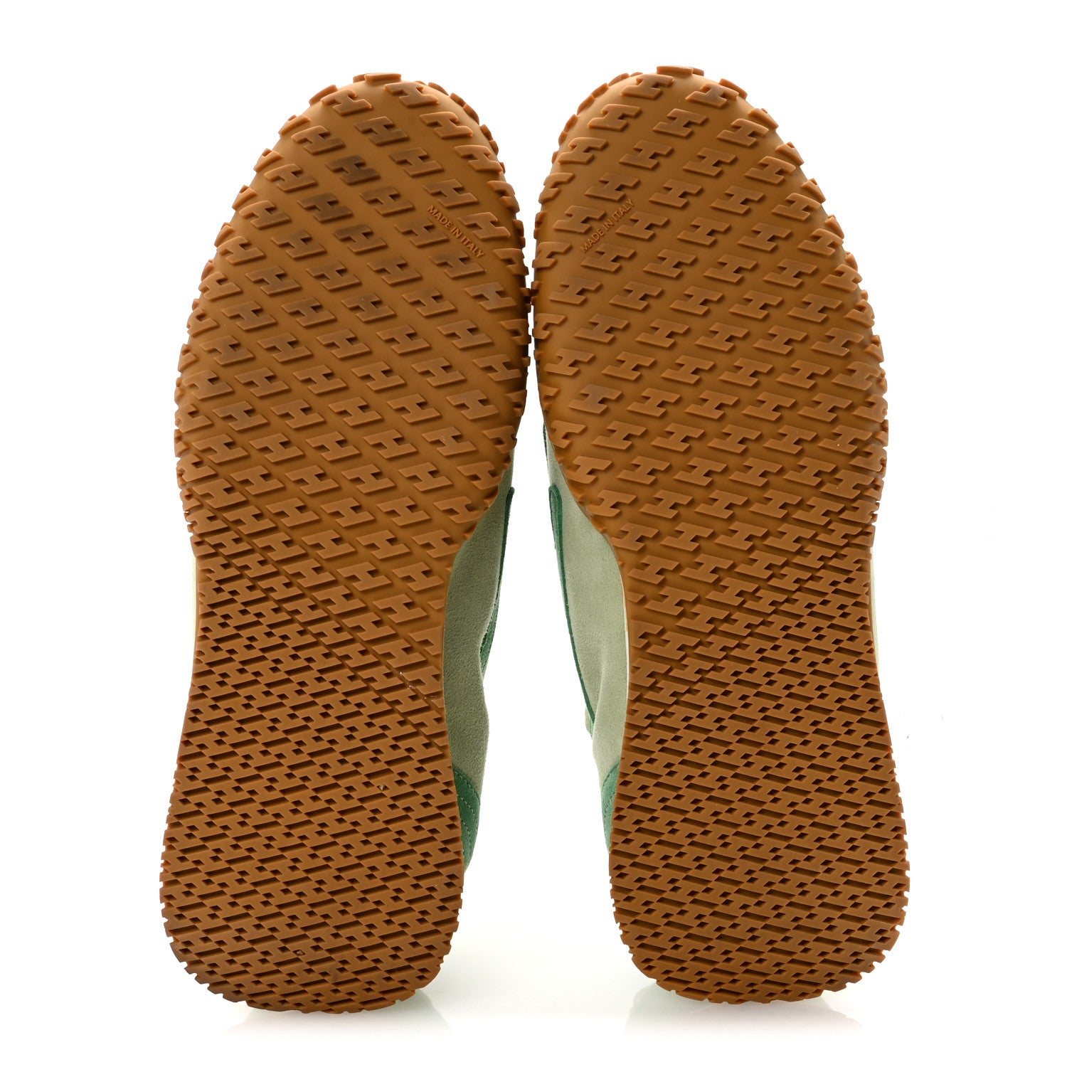 Hermes Suede Goatskin Jet Sneakers 38.5 Vert De Mer Vert Opaline