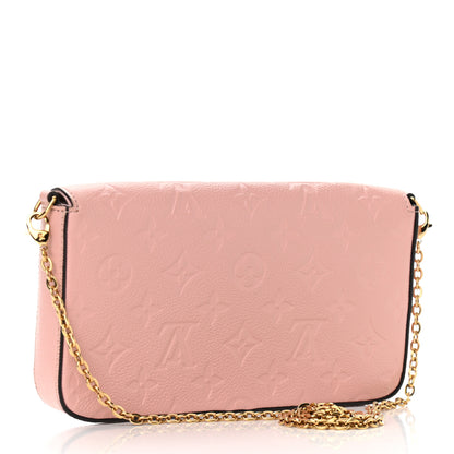 Louis Vuitton Empreinte Pochette Felicie Chain Wallet Rose Poudre 3 of 13