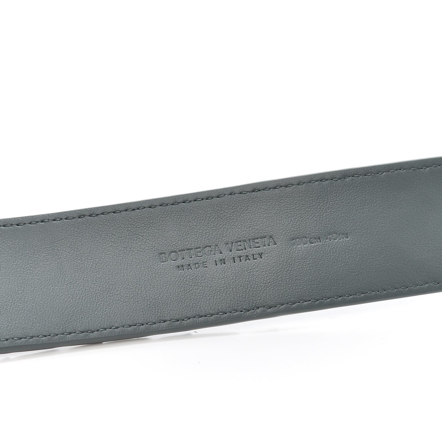 Nappa Intrecciato Belt 100 40 Slate
