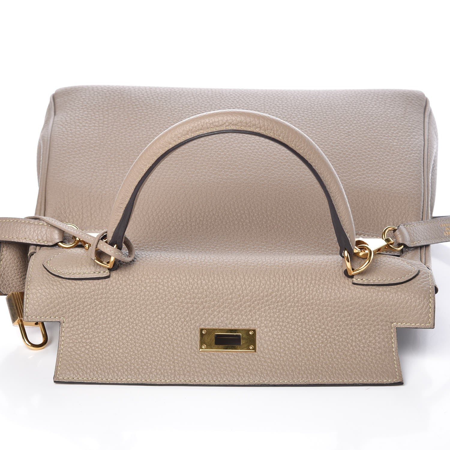 Hermes Taurillon Clemence Kelly Retourne 28 Gris Tourterelle 17 of 37