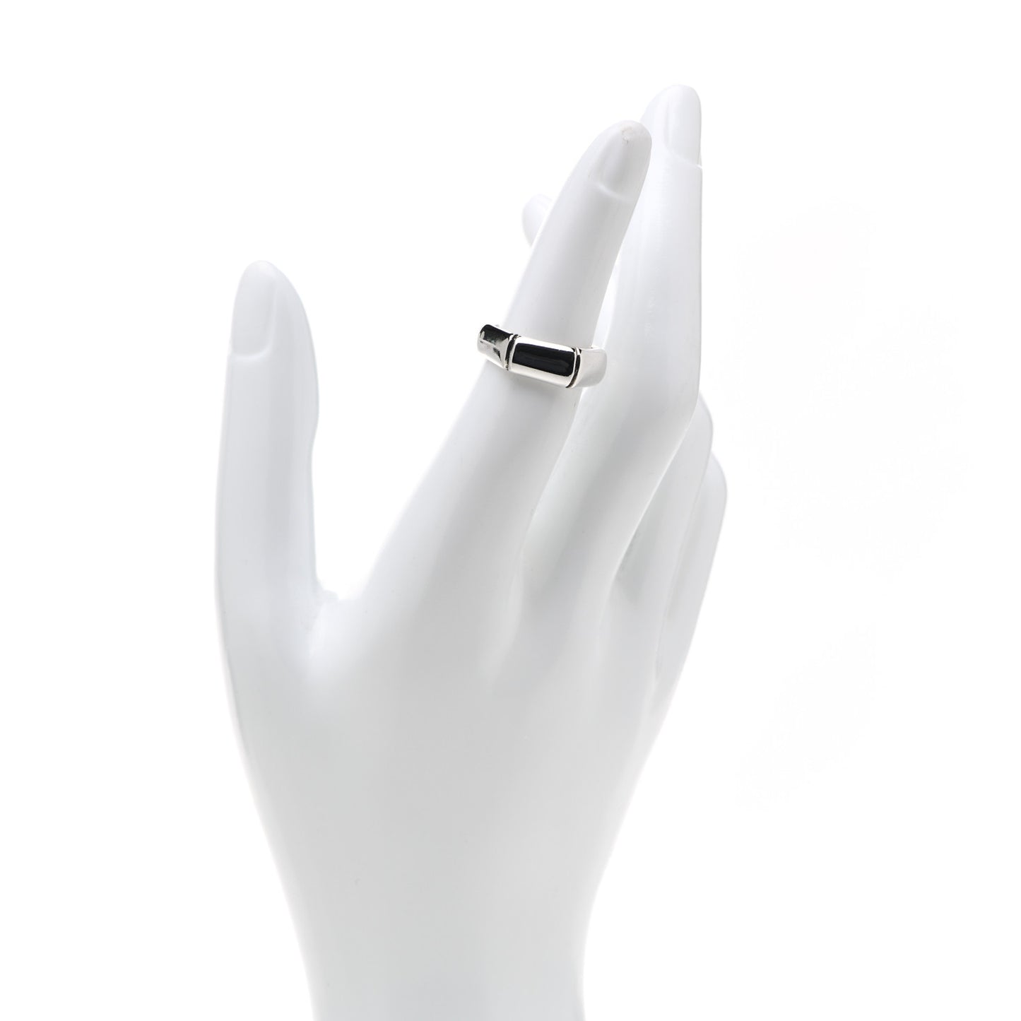 Sterling Silver Bamboo Band Ring 50 5.5