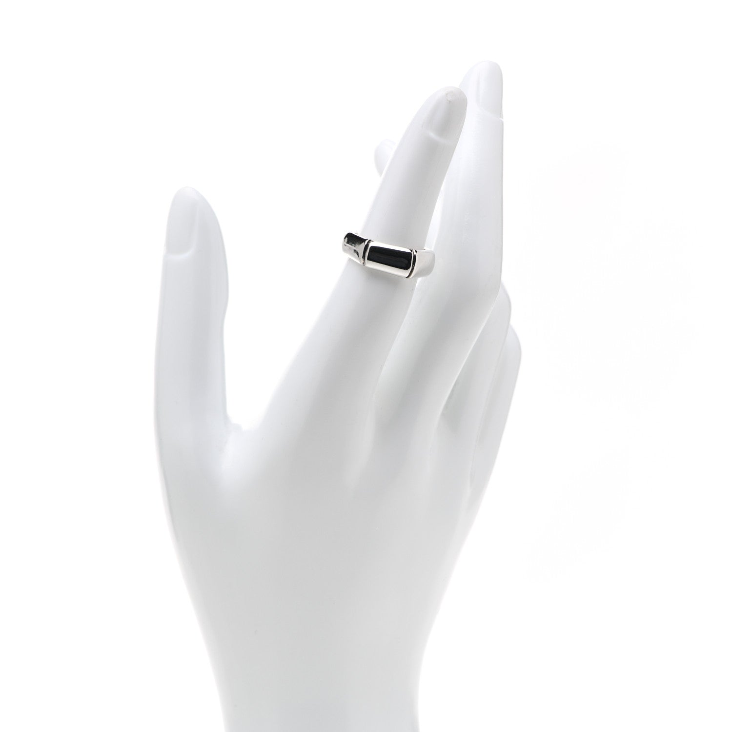 Gucci Sterling Silver Bamboo Band Ring 50 5.5 2 of 5