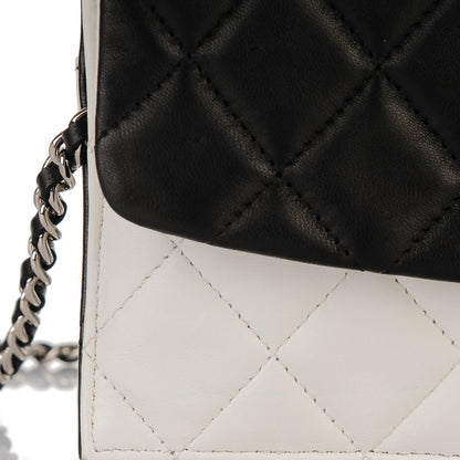 Chanel Lambskin Quilted Double Sided Wallet On Chain WOC White 9 of 9