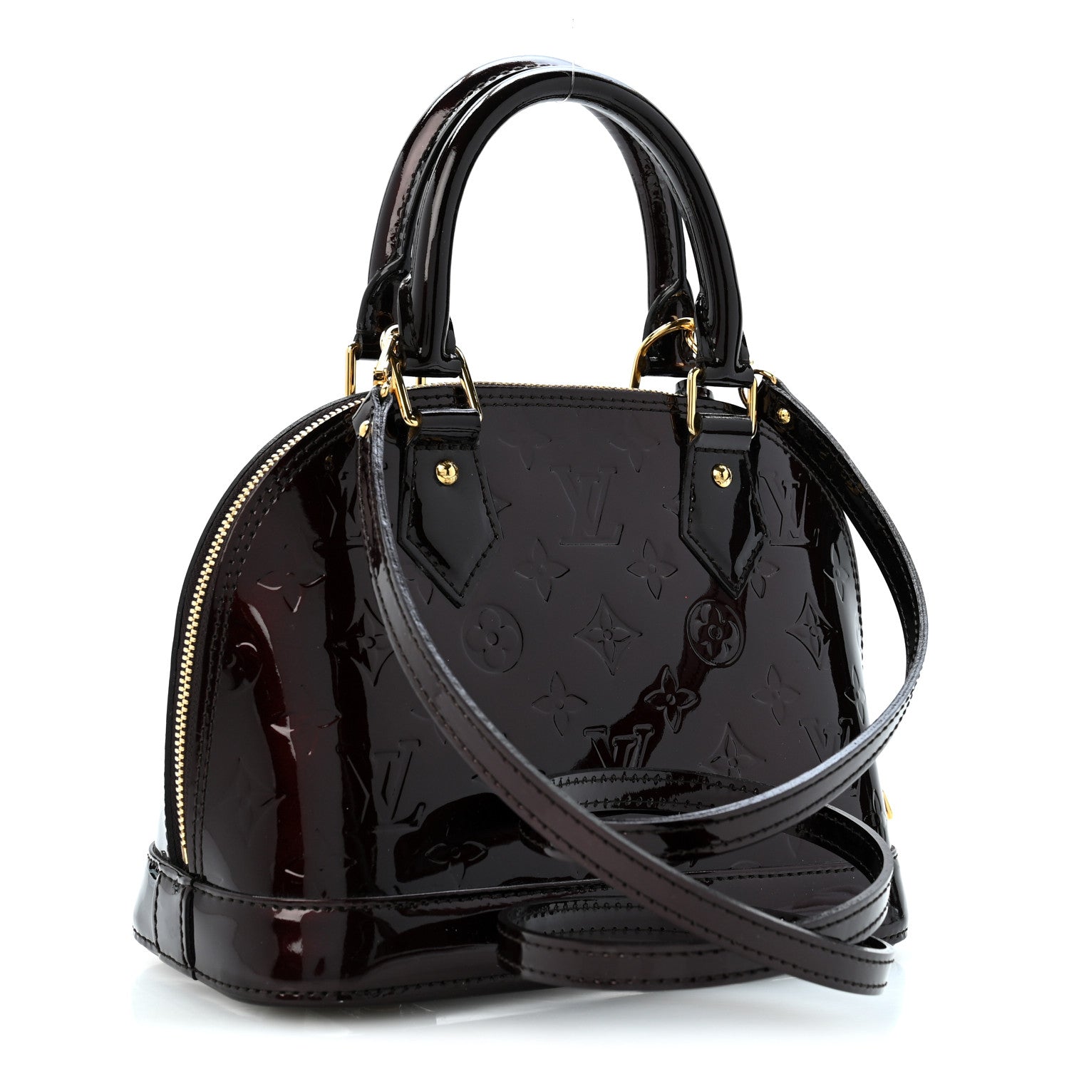 Louis Vuitton Vernis Alma BB Amarante 3 of 12