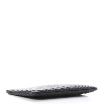 Chanel Lambskin Bi Quilted Large Cosmetic Case Black 3 of 8
