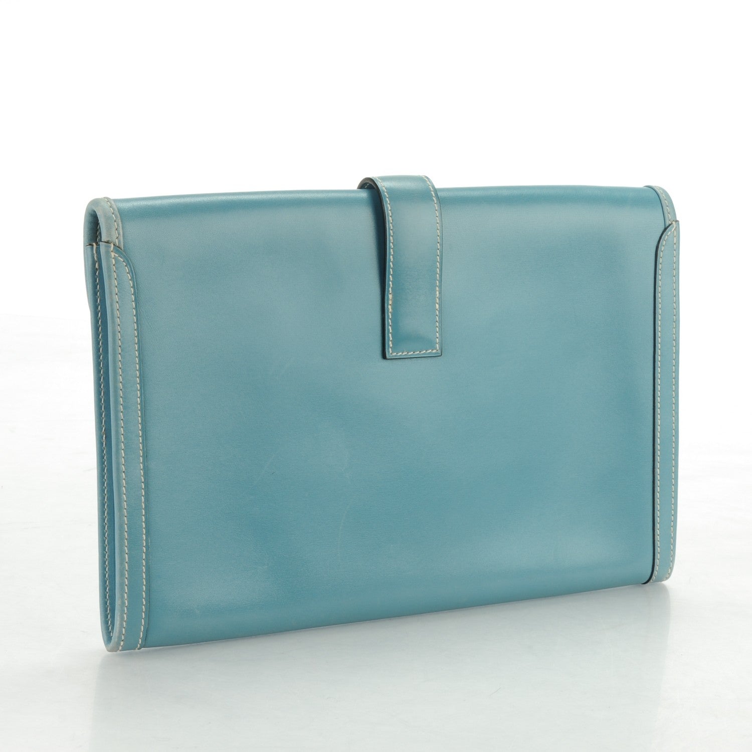 Hermes Box Jige PM Clutch Blue Jean 3 of 10