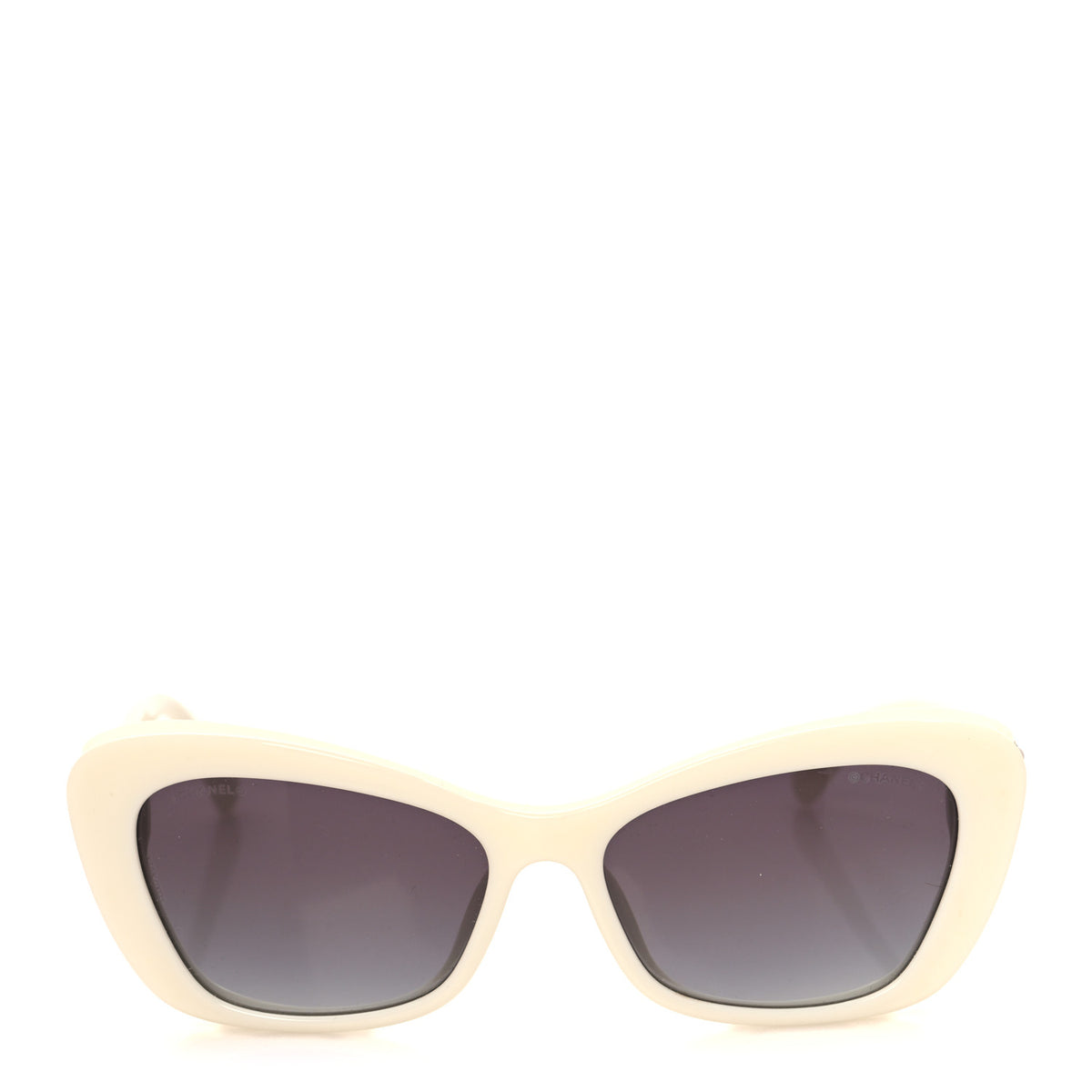 Chanel Acetate Pearl Cat Eye CC Sunglasses 5481-H-A White 2 of 7