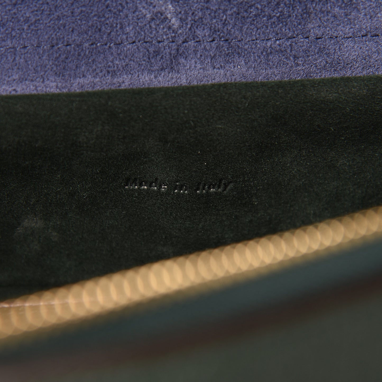 Goatskin Smooth Calfskin Mini Belt Bag Dark Green