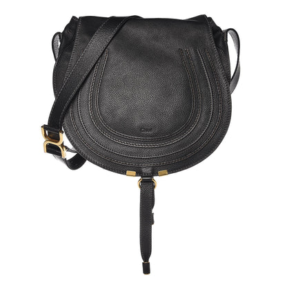 Chloe Calfskin Medium Marcie Round Crossbody Bag Black 1 of 9