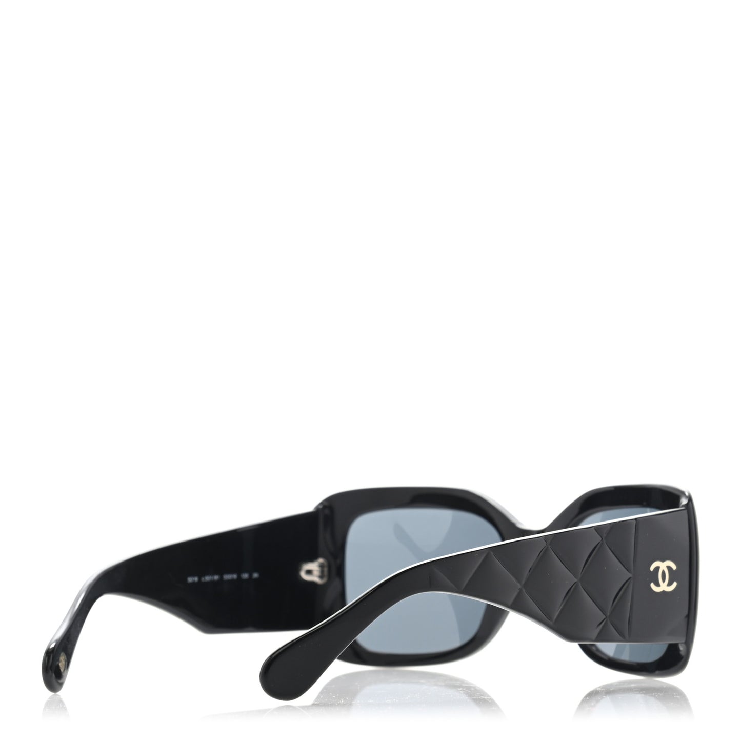 Acetate Quilted Sunglasses 5019 Black