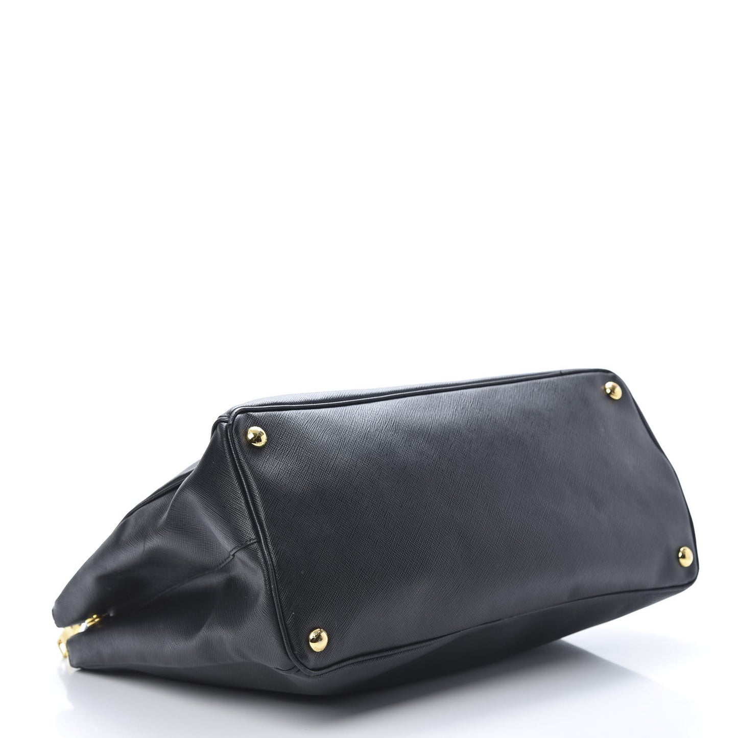 Saffiano Large Galleria Double Zip Tote Black