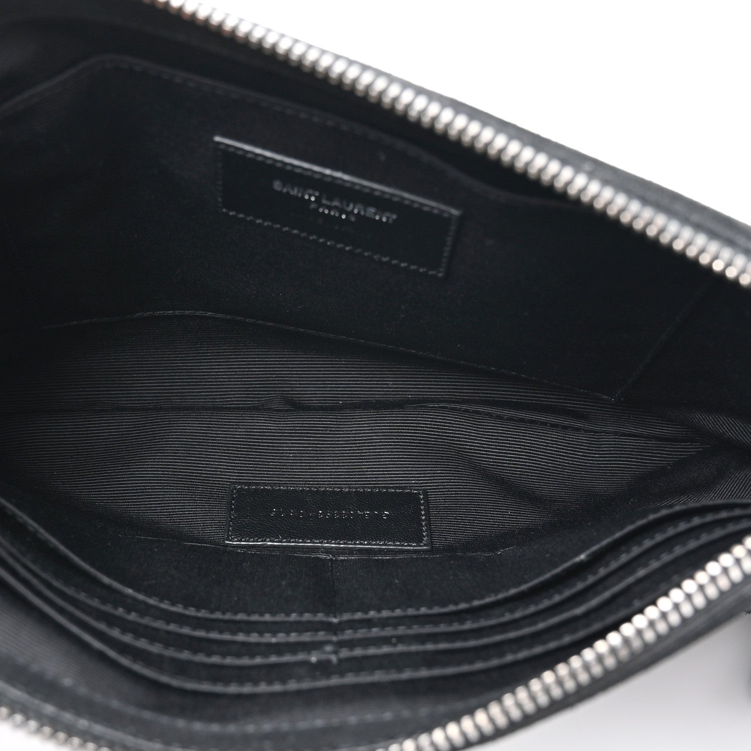 Saint Laurent Suede Calfskin Small Fringe Crossbody Bag Black 5 of 10