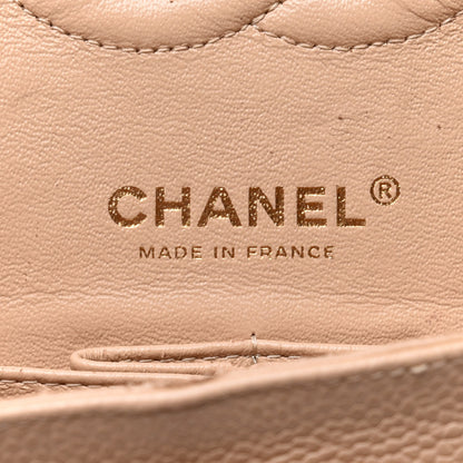 Chanel Caviar Quilted Medium Double Flap Beige 5 of 14