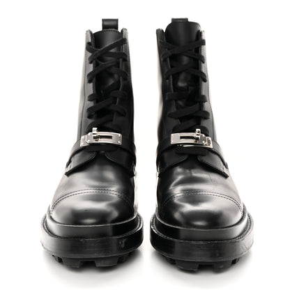 Hermes Glossed Calfskin Funk Ankle Boots 36 Black 2 of 15