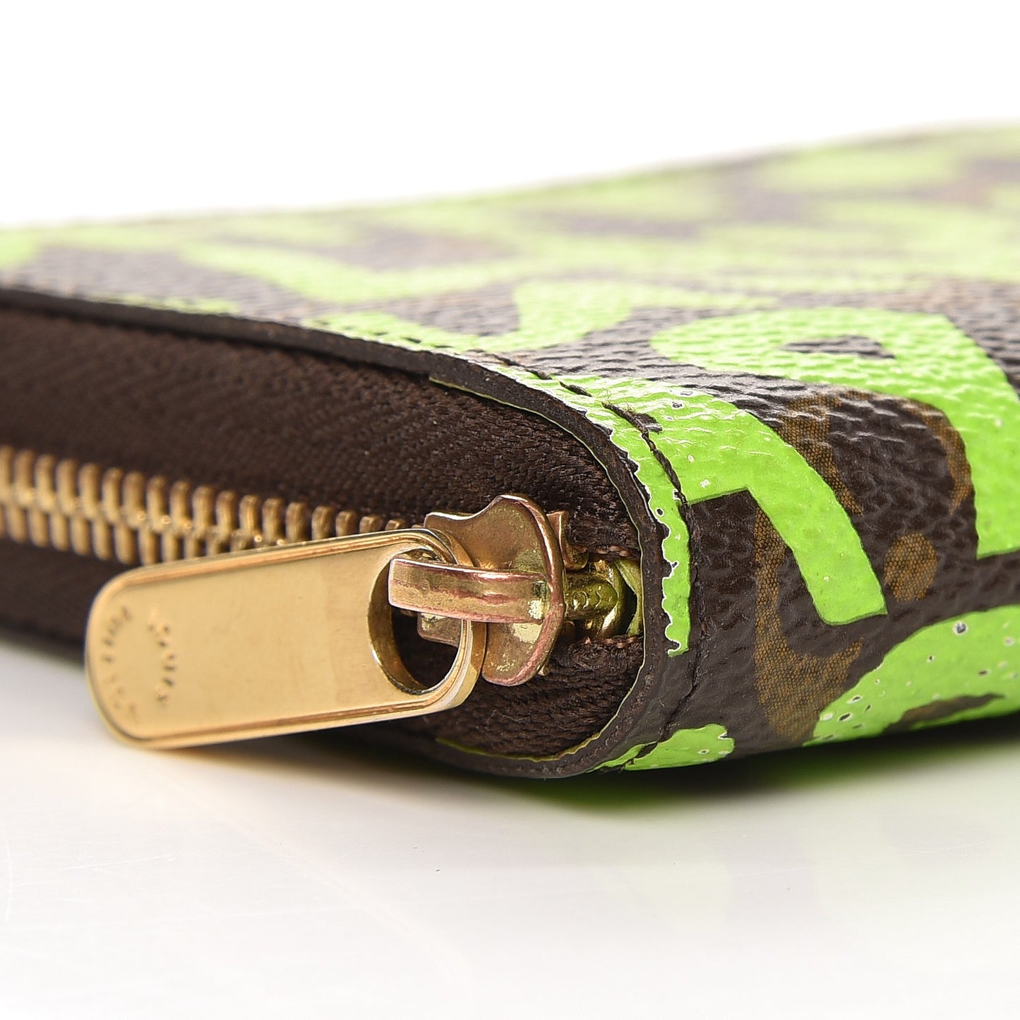 Monogram Graffiti Zippy Coin Purse Wallet Green