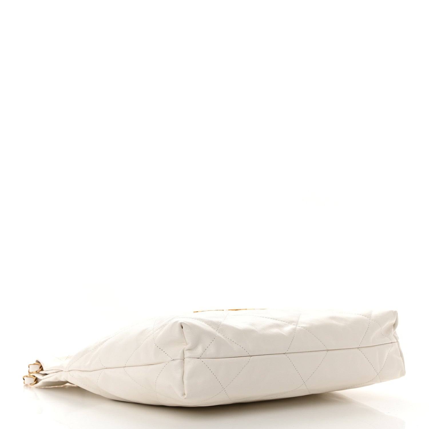 Chanel Shiny Calfskin Quilted Small Chanel 22 White 5 of 13
