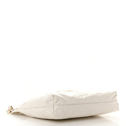 Chanel Shiny Calfskin Quilted Small Chanel 22 White 5 of 13