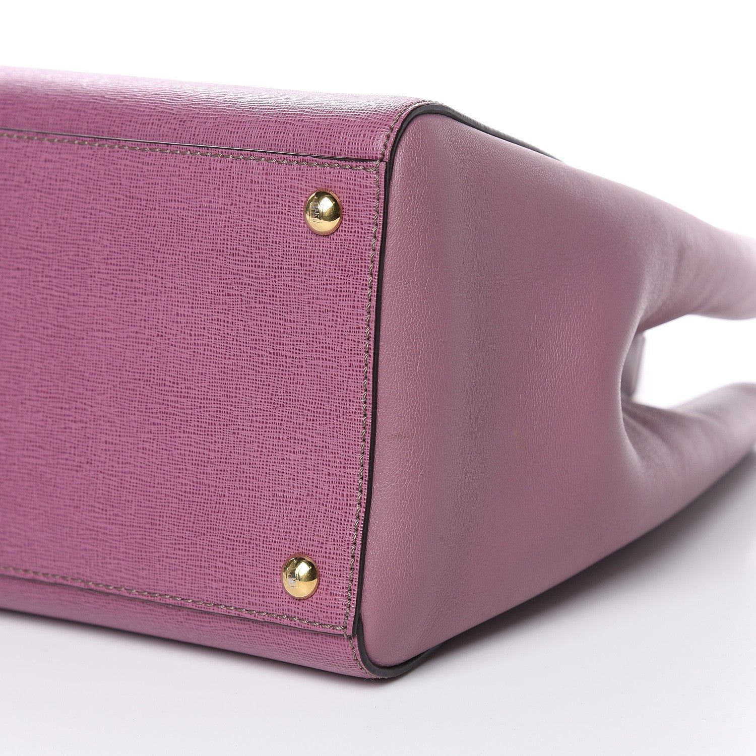 Fendi Vitello Elite Flamingo Regular 2Jours Tote Lilla Glicine 9 of 9