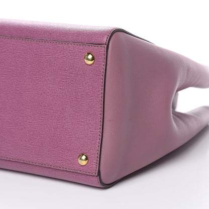 Fendi Vitello Elite Flamingo Regular 2Jours Tote Lilla Glicine 9 of 9
