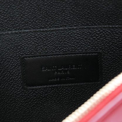 Saint Laurent Calfskin Cosmetic Case New Red 6 of 8