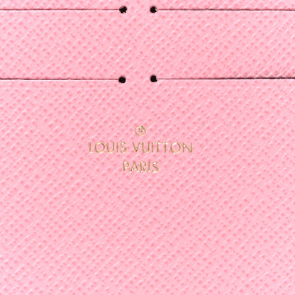 Louis Vuitton Calfskin Felicie Card Holder Insert Rose Ballerine 6 of 8