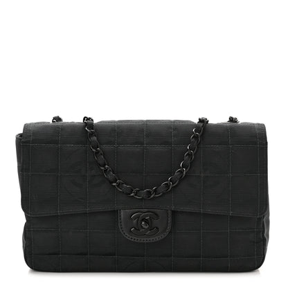Chanel Nylon Medium Travel Flap Black 1 of 9