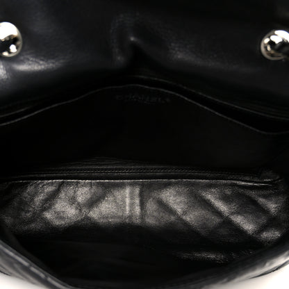 Chanel Washed Caviar Quilted Jumbo Single Flap Black 5 of 11