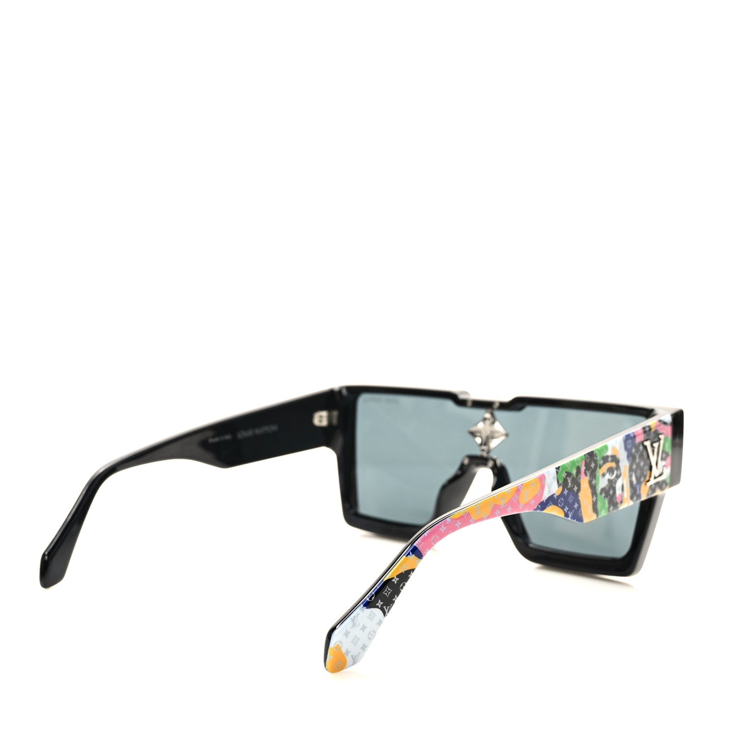 Acetate Swarovski Monogram Portrait Crystal Cyclone Sunglasses Z2031W Multicolor