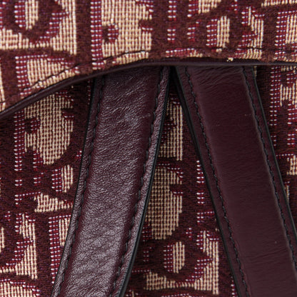 Christian Dior Oblique Saddle Pouch Bordeaux 11 of 11