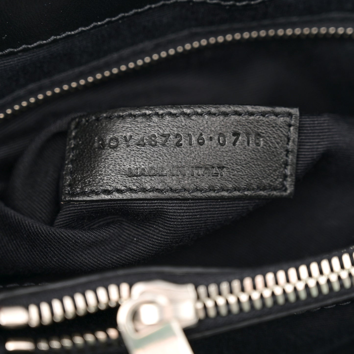 Calfskin Y Quilted Monogram Medium Loulou Chain Satchel Black