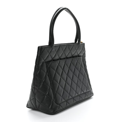 Chanel Caviar Quilted Medallion Tote Black 3 of 11