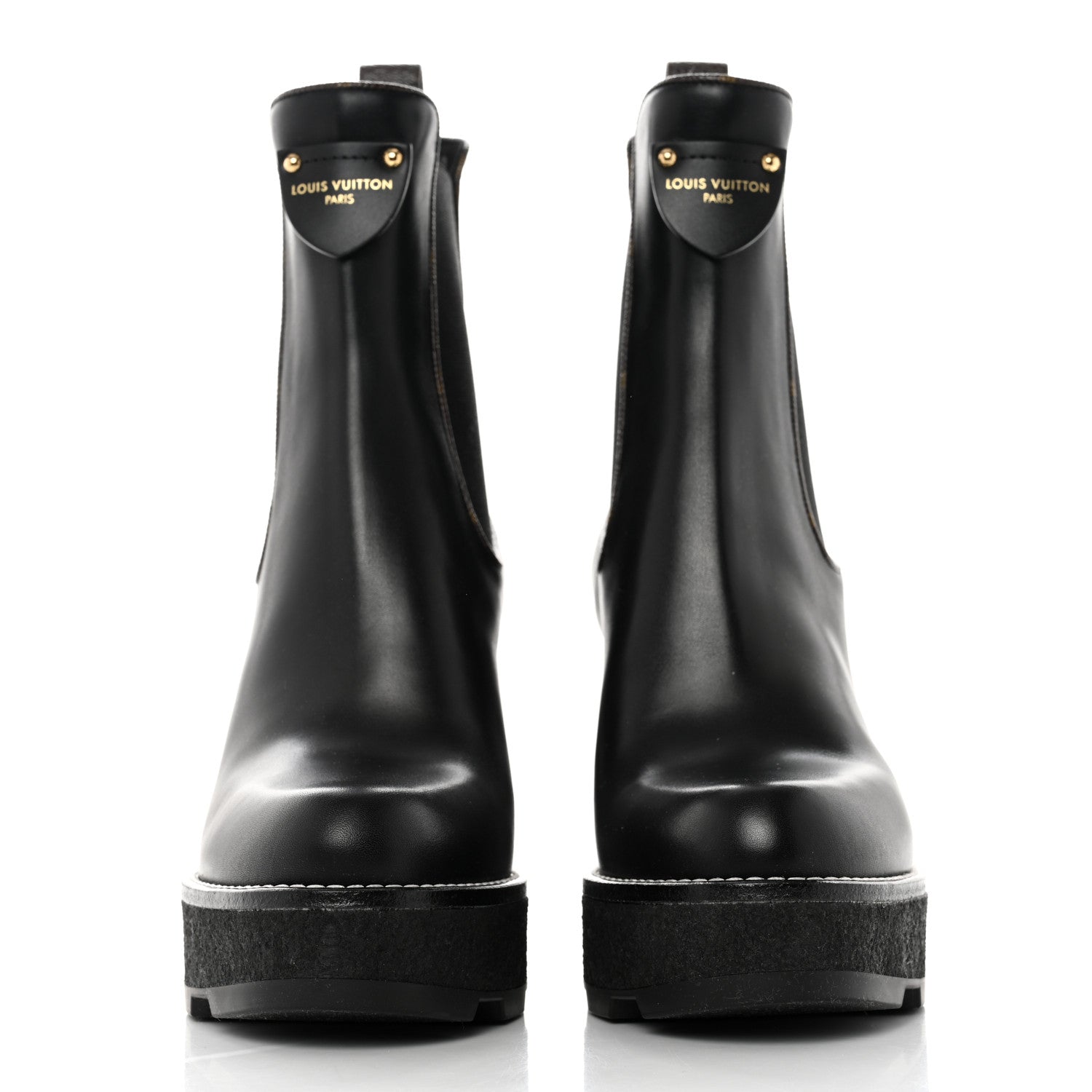 Louis Vuitton LV BEAUBOURG ANKLE BOOT 38 Black 2 of 8