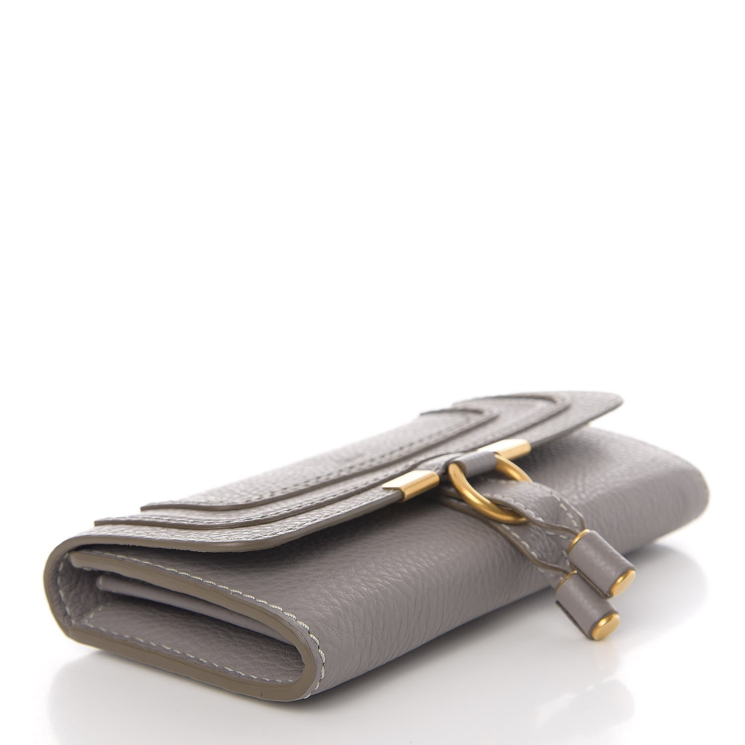 Chloe Calfskin Marcie Continental Flap Wallet Cashmere Grey 3 of 10