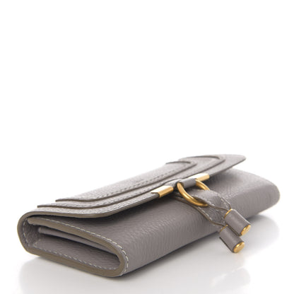 Chloe Calfskin Marcie Continental Flap Wallet Cashmere Grey 3 of 10