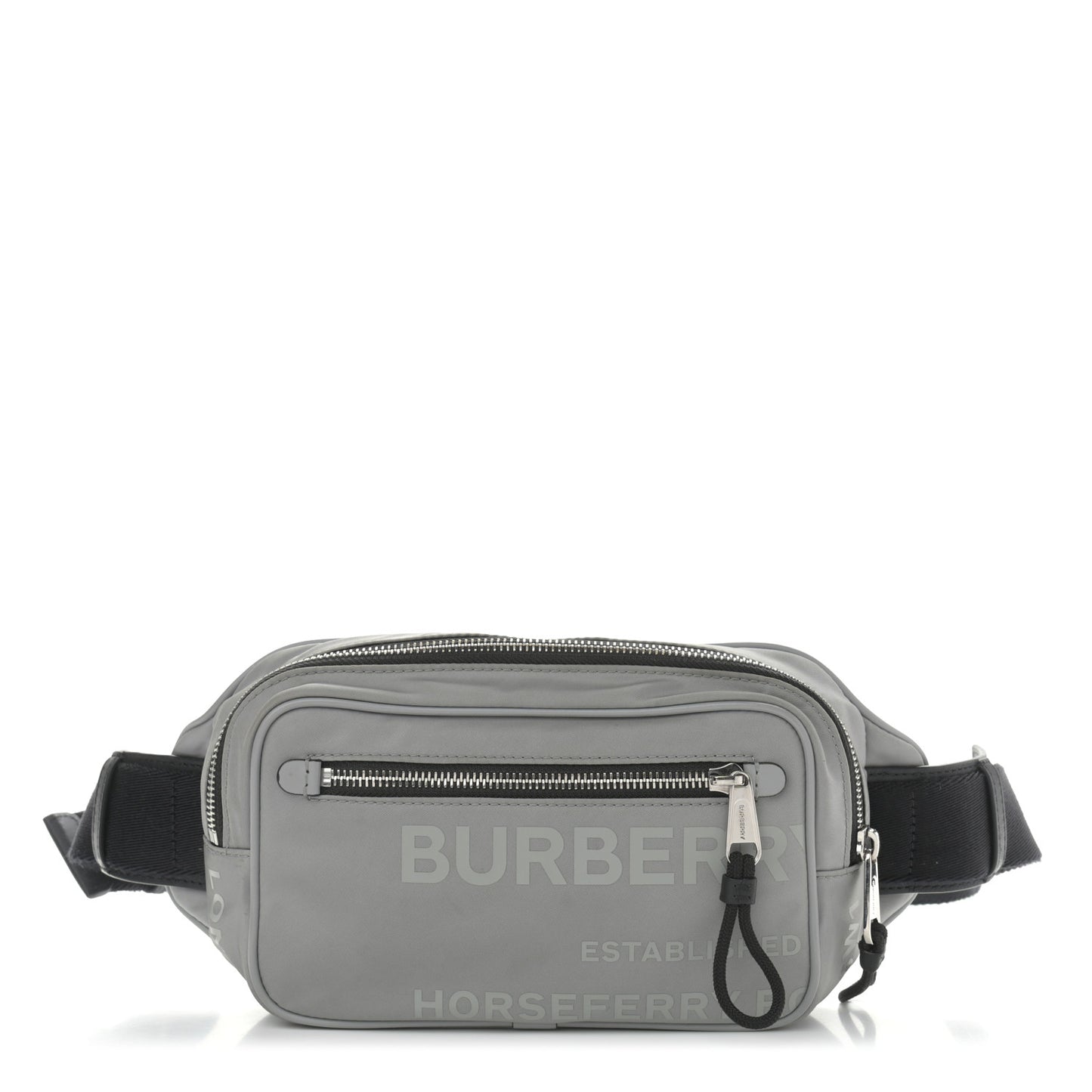 Econyl Horseferry Print Bum Bag Grey
