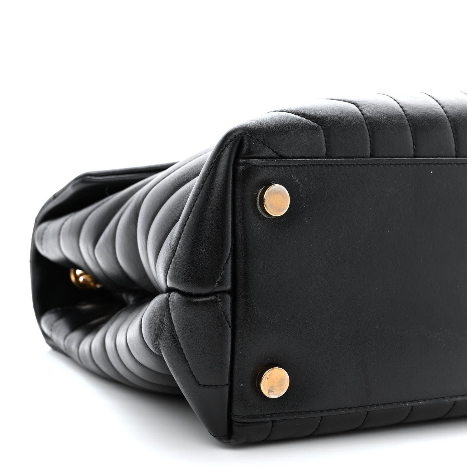 Saint Laurent Calfskin Y Quilted Monogram Large Loulou Chain Satchel Black 9 of 12