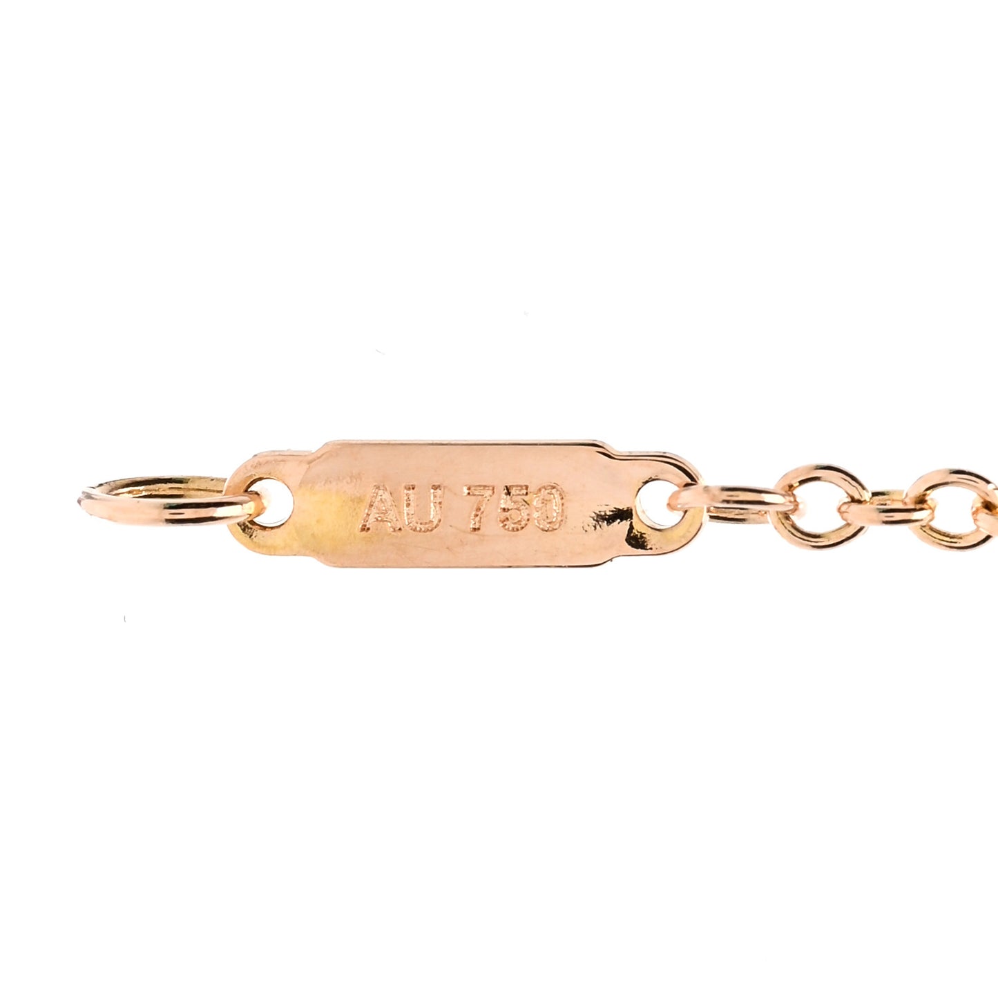 18K Rose Gold Diamond Atlas Bar Pierced Bracelet