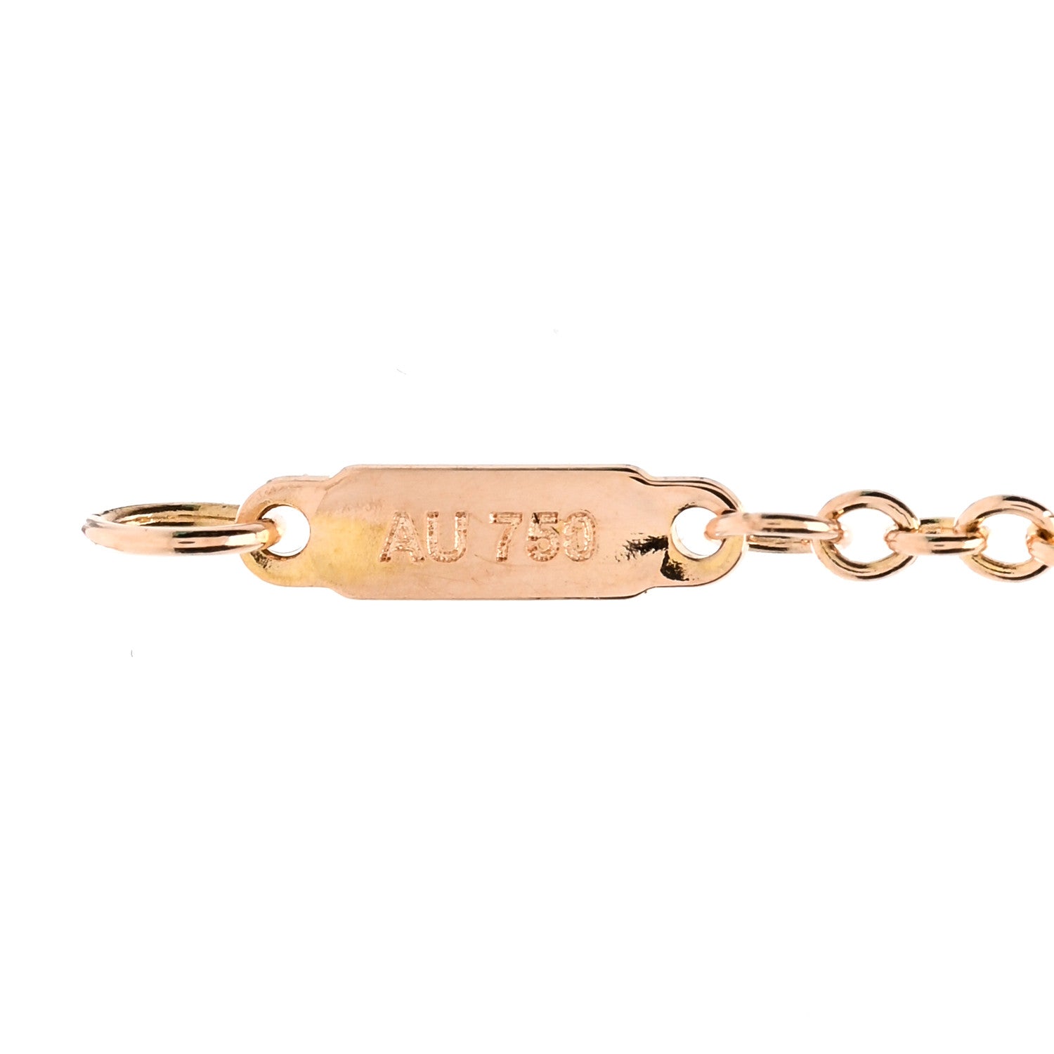 Tiffany 18K Rose Gold Diamond Atlas Bar Pierced Bracelet 4 of 4